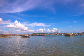 Obraz premium Rainbow village at tanjung pinang bintan island