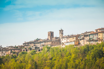 Fototapeta na wymiar panoramic view of san gimignano tuscany italy