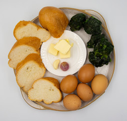 close up homemade  Poached Eggs. (selective focus)