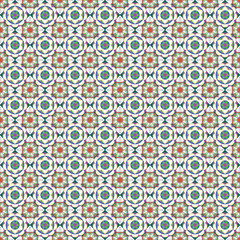 SEAMLESS ORNATE PATTERN WITH MANDALA ELEMENTS IN SHADES OF ORANGE, CREAM, GREEN AND YELLOW. MANDALA TEXTURE. VECTOR TEMPLATE FOR FABRIC, WALLPAPER, TILE, WRAPPING, COVERS AND CARPETS.