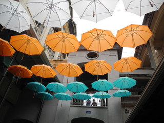 Obraz premium umbrellas'road