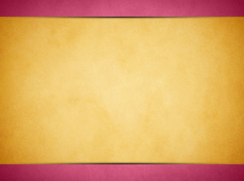 Tan Parchment Texture. Rich Pink Header And Footer