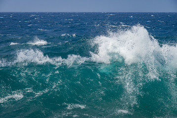 Crashing waves at Shete Boka National park, curacao