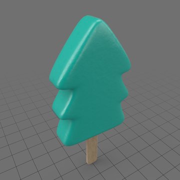 Ice cream in shape of Christmas tree