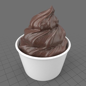 Chocolate ice cream cup 2