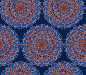bright seamless pattern in ethnic style