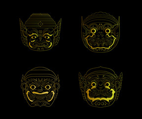 Yaksa giant of Thailand art set design