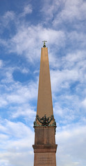 Fototapeta premium great egyptian obelisk with the blue sky background with the lat