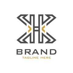 HX initial logo design