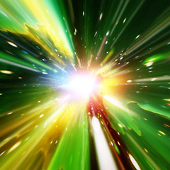 Vivid colorful background with starburst. Abstract radial lines fading into background. The elements of this image furnished by NASA.