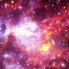Obraz premium Galaxy, nebula and gas. The elements of this image furnished by NASA.