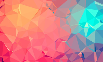 Colorful polygon abstract background