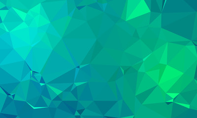 Green polygon abstract background