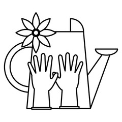 tools decoration gardening flat design