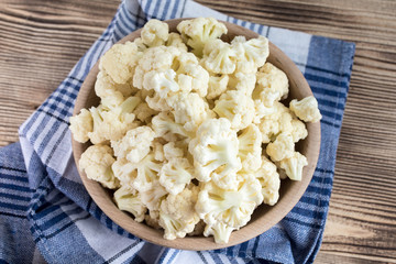 Fresh organic cauliflower.