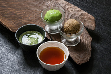 ほうじ茶のアイスクリーム ice cream of roasted green tea