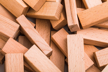 Background of wooden cubes. background image.