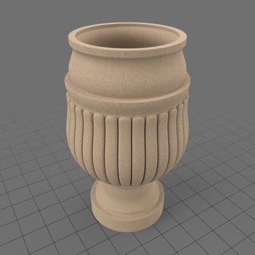 Stone garden urn 1