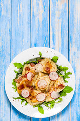 Dumplings - cheese noodles with bacon