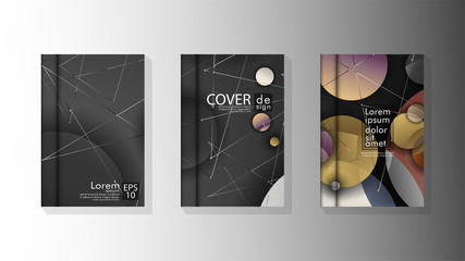 abstract book cover design with a galaxy background . vector illustration in eps 10