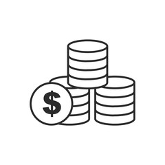 coin icon template black color editable. coin symbol vector sign isolated on white background. Simple logo vector illustration for graphic and web design.