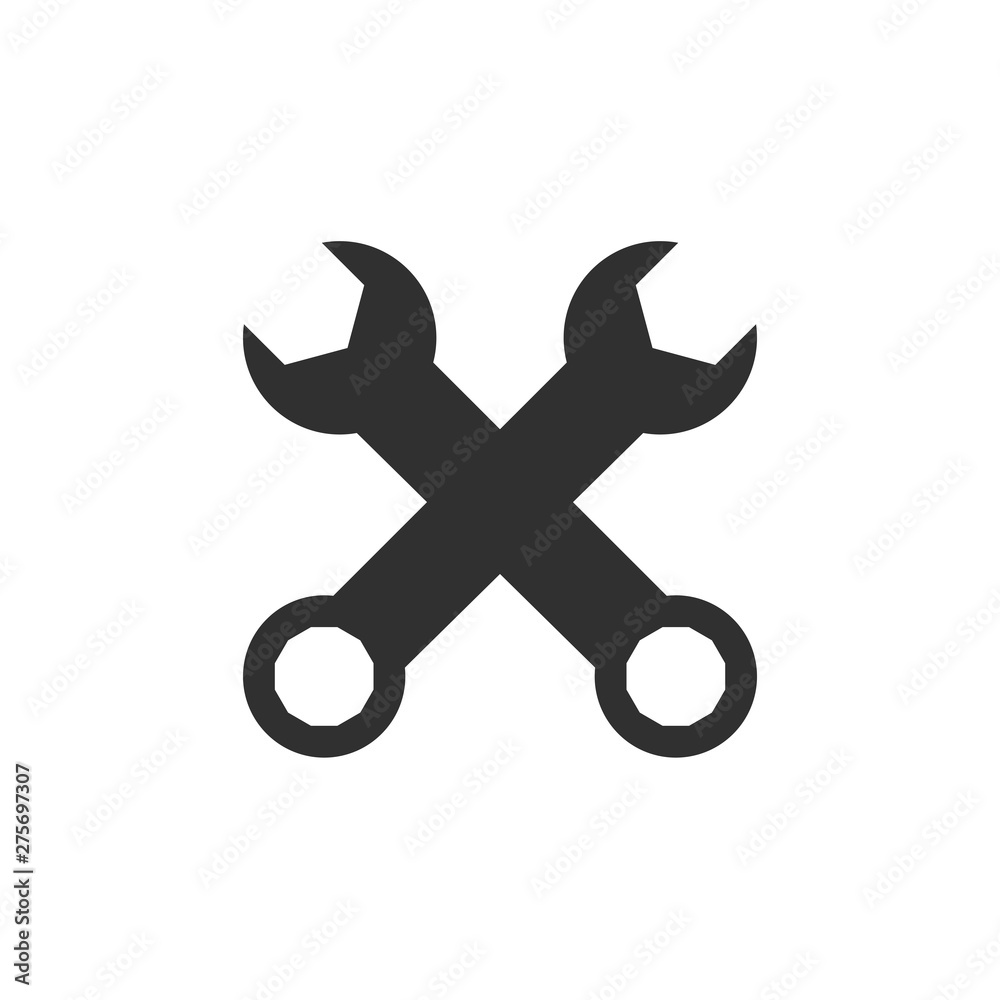 Leinwandbilder Tools icon template black color editable. Tools symbol vector sign isolated on white background. Simple logo vector illustration for graphic and web design.