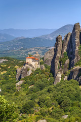 View of monastery of St. Nicholas Anapausas, Greece