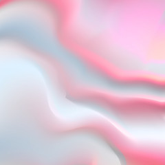 Wavy abstract pink with blue-gray and light lavender background, blurred, fabric drape imitation.