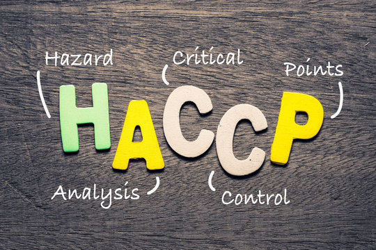 HACCP Wood Letters Acronym