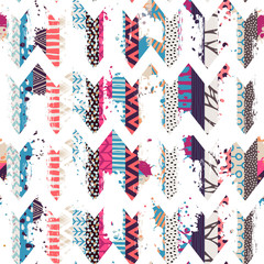 Template seamless abstract pattern. Patchwork. Freehand drawing