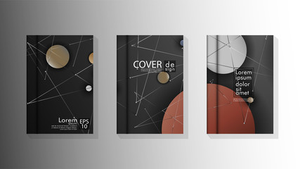 abstract book cover design with a galaxy background . vector illustration in eps 10