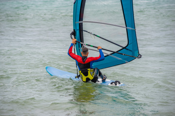 Windsurfing, Fun in the Black sea, Anapa, Krasnodar region , Extreme Sport ocean