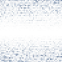 White background with blue and gray dots 