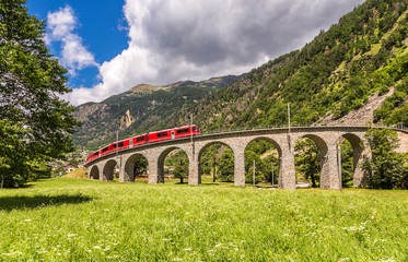 Swiss mountain train