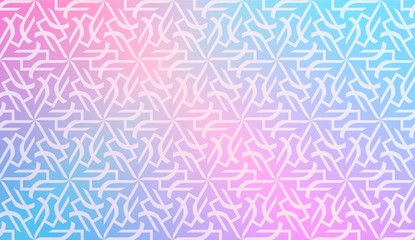 Decorative Pattern With Triangles Style. Blurred Gradient Background. Bright Color. For Banner Template, Flyer, Invitation Card. Vector Illustration