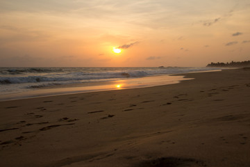 sunset in Sri Lanka