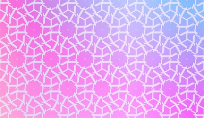 Decorative Pattern With Triangles Style. Blurred Gradient Background. Bright Color. For Banner Template, Flyer, Invitation Card. Vector Illustration