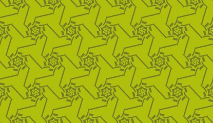 Vector Seamless illustration with pattern in triangles style. Curved line. Decorative design for For interior wallpaper, smart design, fashion print.