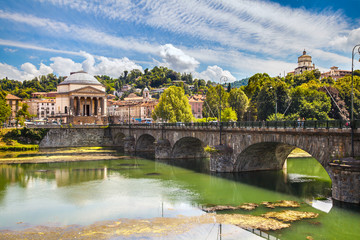 Fototapeta premium River Po, Turin. Italy
