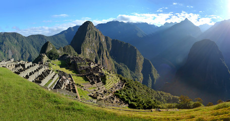 Panoramic View of Machu Picchu (Giant Picture) (Combined and Merged Images) (Peru)