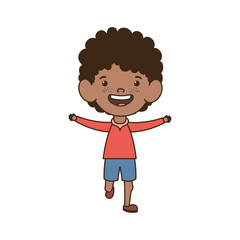 baby boy standing smiling on white background