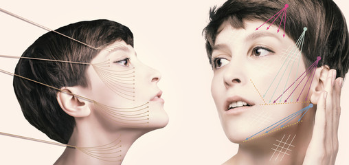 Young female with clean fresh skin