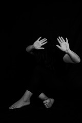 Stop Sexual abuse Concept, stop violence against Women, international women's day