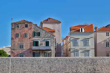 Old houses in Dubrovnik, Croatia
