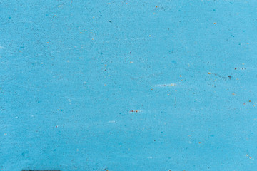 Rusty metal texture with scratches and cracks. paint traces. Blue and white colors. Copy space