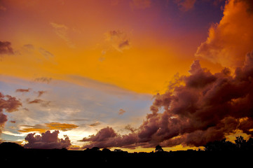 Sunset in Brasilia Brazil