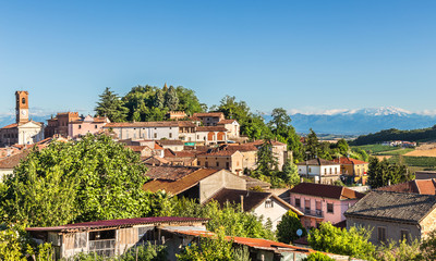 Fototapeta premium Village of Sala-Monferrato, Italy