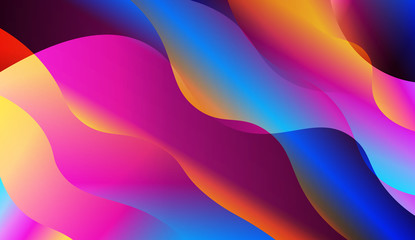 Wavy Background. For Your Design Ad, Banner, Cover Page. Vector Illustration.