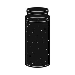 Isolated object of smoothie and seaweed logo. Set of smoothie and superfoods vector icon for stock.