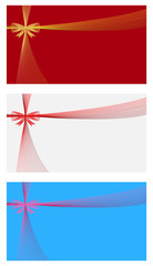 ribbon and bow with background in red, white and blue colors
